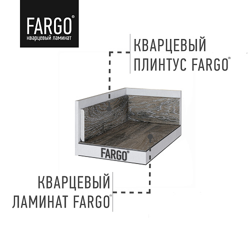 Кварцевый плинтус Fargo 33-81996-9 Дуб Робуста градиент Кварцевый плинтус Fargo 33-81996-9 Дуб Робуста градиент